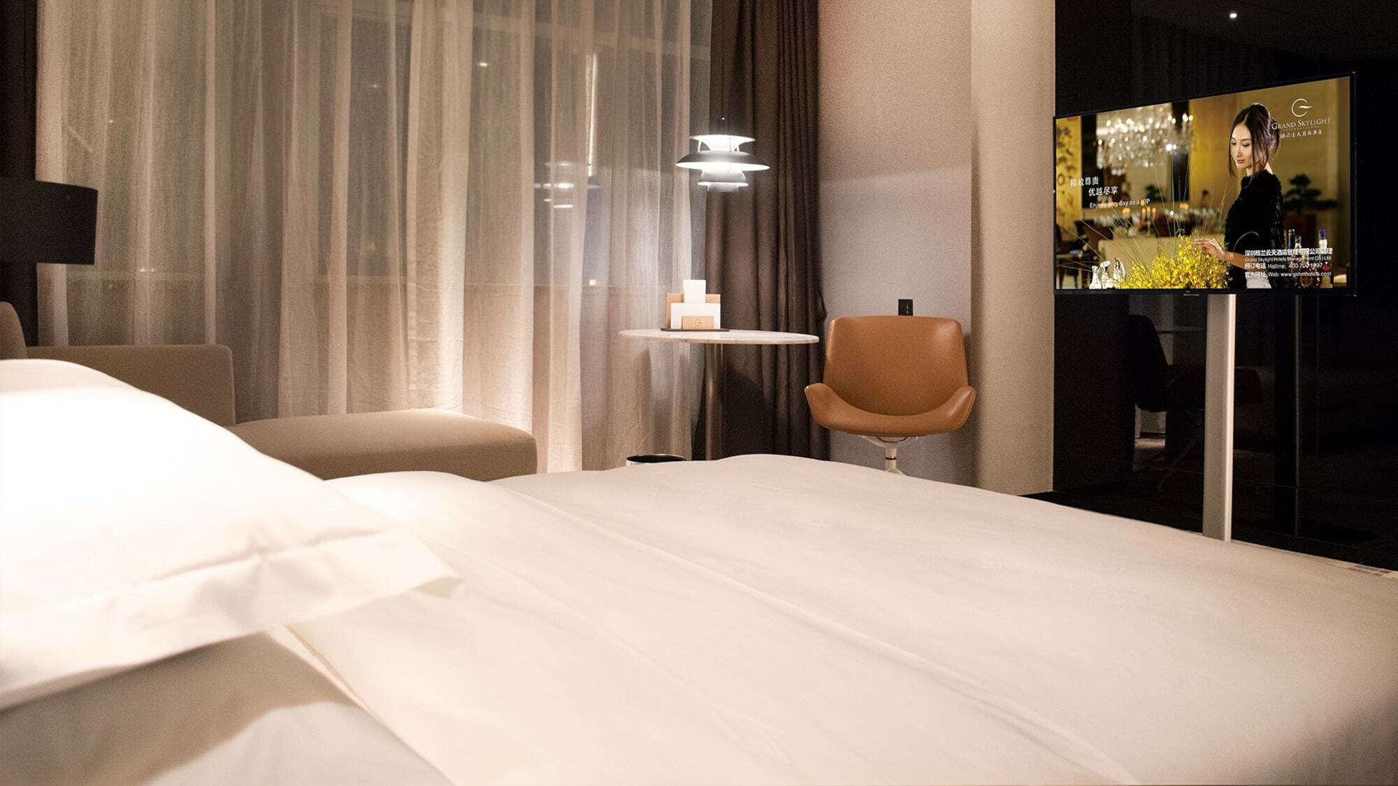 Grand Skylight International Hotel Haoyue Shenzhen Baoan Int'L Exhibition Center מראה חיצוני תמונה